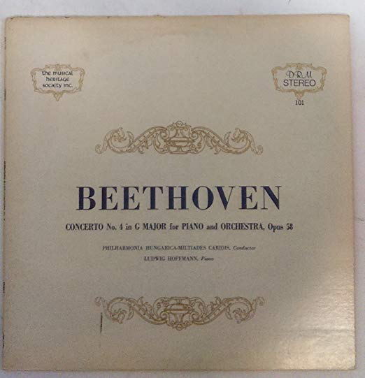 Beethoven Concerto No 4 in G Major for Piano and Orchestra Opus 58