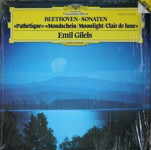 Beethoven Sonaten: Pathetique / Mondschein (Moonlight) / Sonata Quasi Una Fantasia