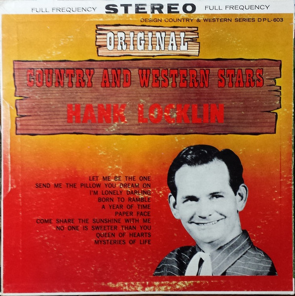 Original Country And Western Stars Hank Locklin