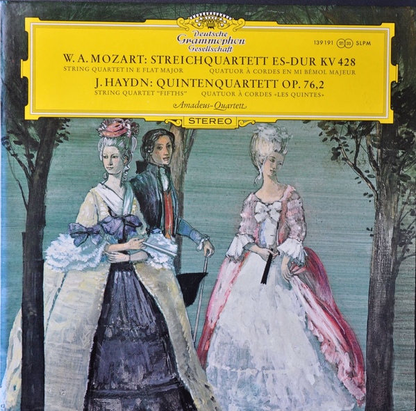 Mozart: String Quartet in E Flat Major KV 428 Haydn: String Quartet Fifths Op 76 2