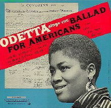 Odetta Sings The Ballad For Americans And Other American Ballads