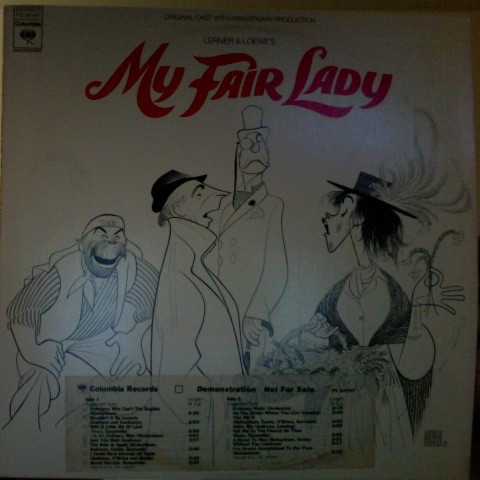 Lerner And Loewe – My Fair Lady: Original Cast - 20th Anniversary Production