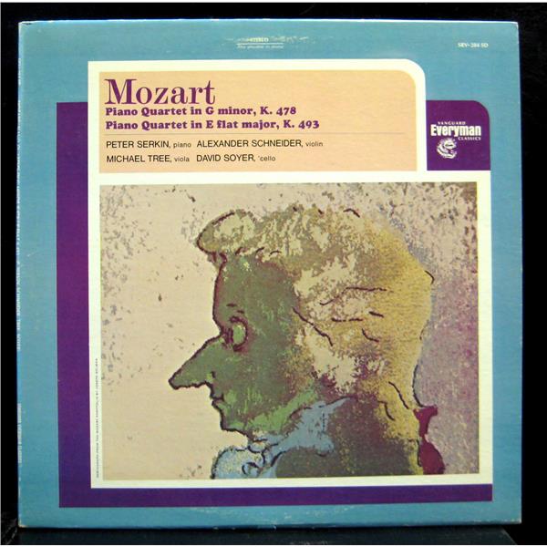 Mozart: Piano Quartet in G minor K 478/Piano Quartet in E Flat major K 493