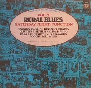 Rural Blues Volume 2:  Saturday Night Function