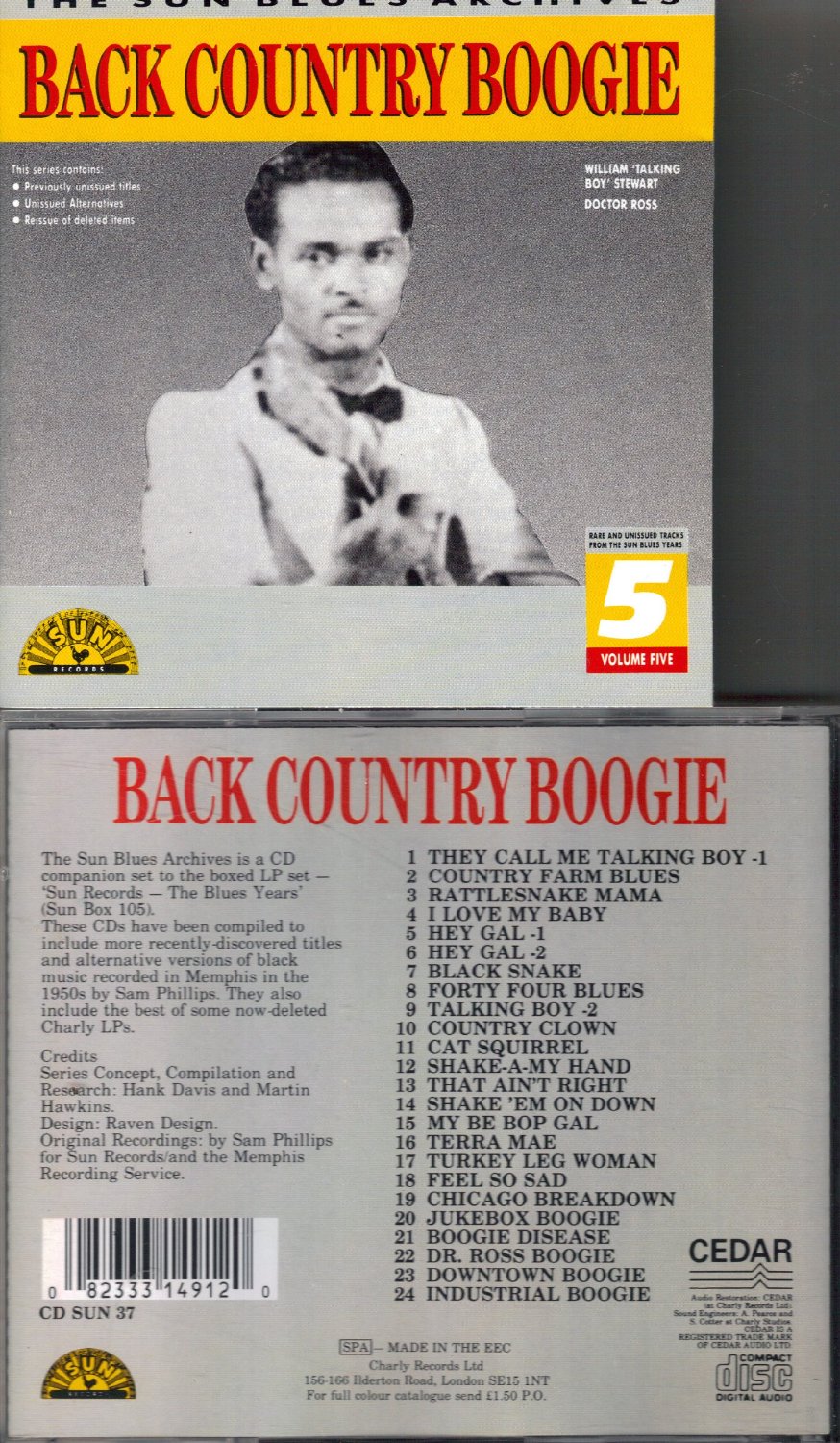 Back Country Boogie: The Sun Blues Archives, Rare and Unissued Tracks From the Sun Blues Years, Vol. 5	