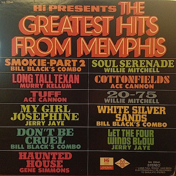 Hi Presents The Greatest Hits From Memphis