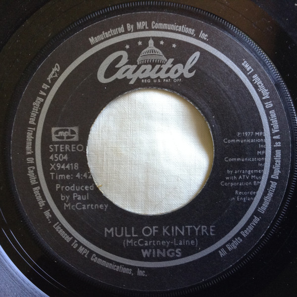 Mull Of Kintyre / Girls' School